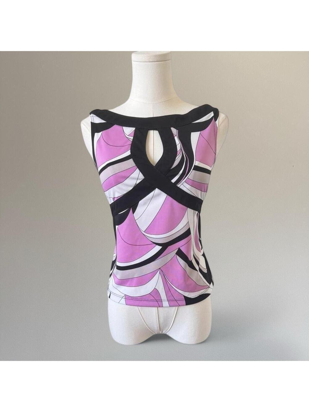 Y2K Pucci inspired top. Size M.